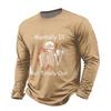 Men's Halloween Long Sleeve Crewneck Casual T-Shirt