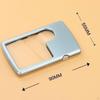 Card Magnifier Double Magnification Portable with Light Pocket Magnifying Glass 3X 6X for Blueprints