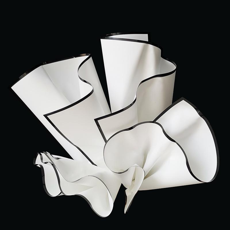 Bordo Dorato, Pellicola Gelatinosa, Carta da Regalo Floreale, Materiale, Impermeabile, Di Lusso, Carta da Regalo Floreale, Negozio di Fiori per Bouquet