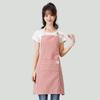 Unisex Korean Style Summer Kitchen Apron - Breathable Cotton Waist Smock for Cooking