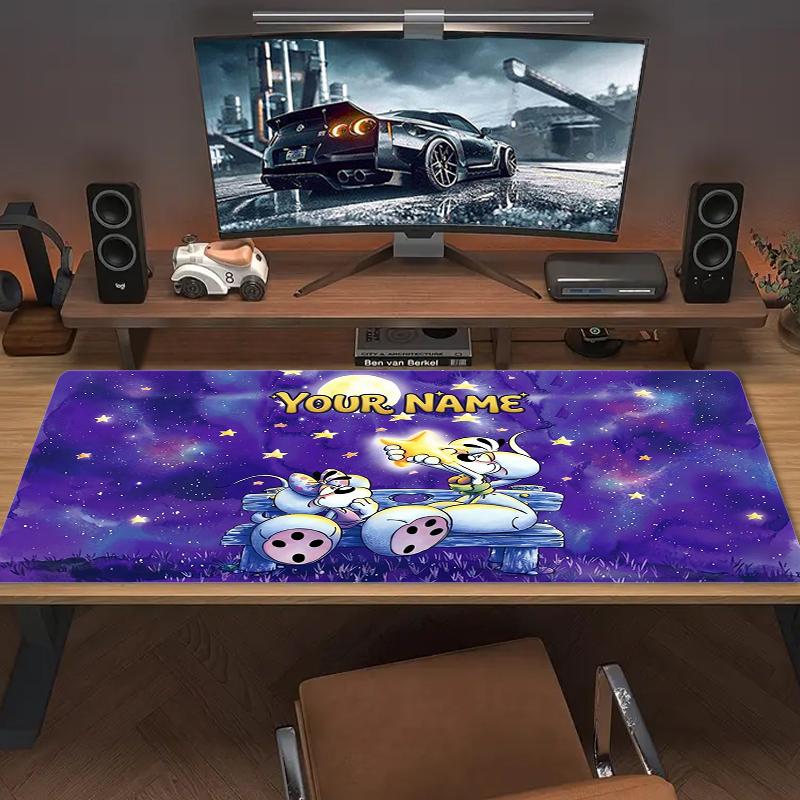 Tappetino per Mouse diddl con Nome Personalizzato Grande Cuscino per Tavolo da Gioco Antiscivolo Laptop Tablet Mousepad Grande Tappetino XXL Mini PC Playmat Con Bordo Bloccato_XIA