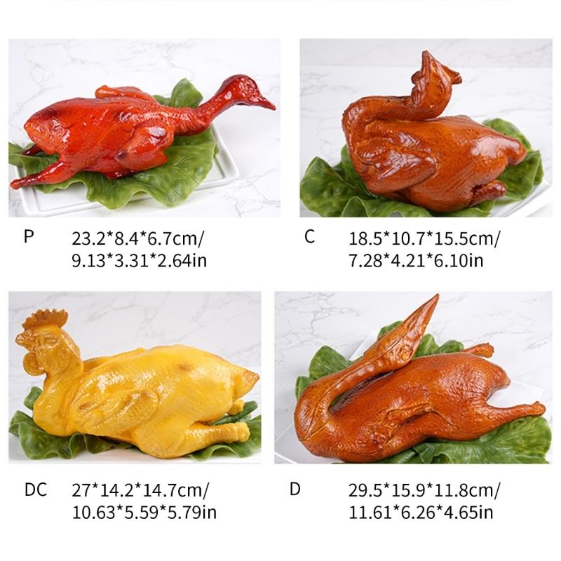 Professionelles realistisches Modell eines Brathähnchens, künstliche Ente zum Braten für Restaurantauslagen und Bildungszwecke