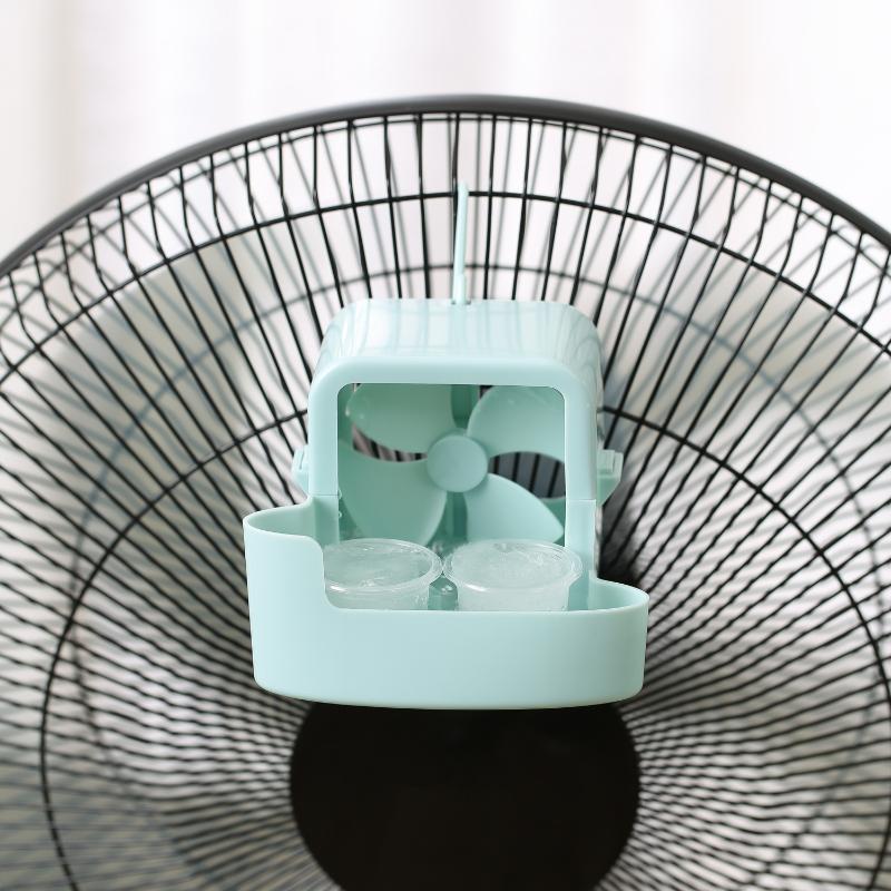 Electric Fan Cooling Storage Box Hanging Fan Cooling Tool With 4 Cup Household Cooling Box Fan Cooler Refrigeration Accessories