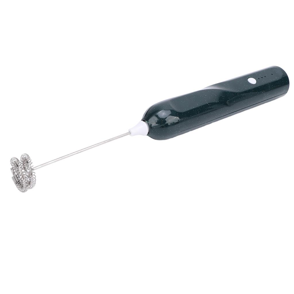 Rechargeable Milk Frother Handheld Milk Frother Wand With 2 Whisk Attachments Electric Whisk Drink