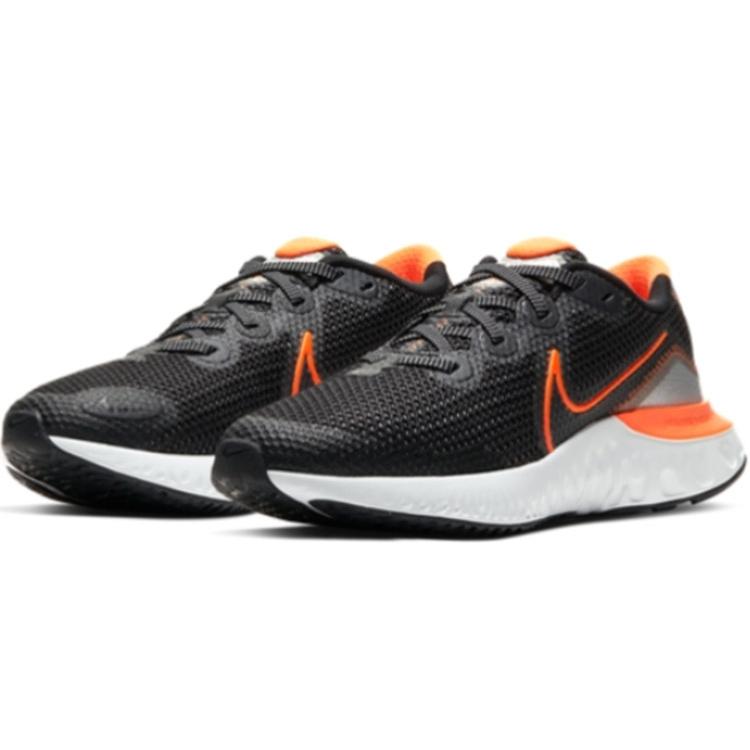 Новые Nike Renew Run Черный Ярко-оранжевый GS CT1430-001