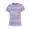 Fashionable Casual Versatile Short Sleeve Breathable Comfortable T-Shirt Women Tops Purple ATSW580-2