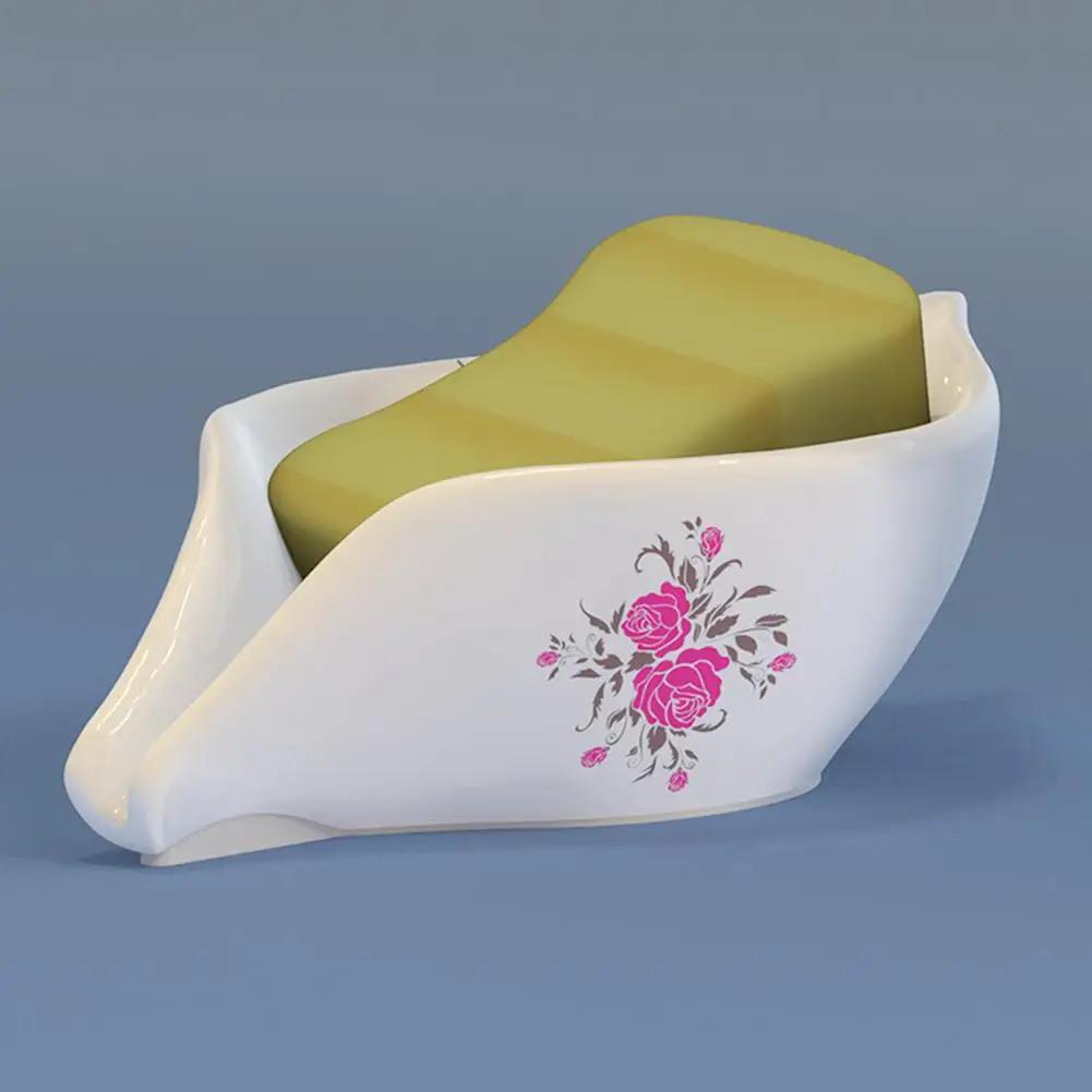 1 Piece DIY Handmade Leaf Shape Soap Dish Silicone Mold Drain Soap Holder Box Mold Plate Storage Tray Mold Tray Gadget