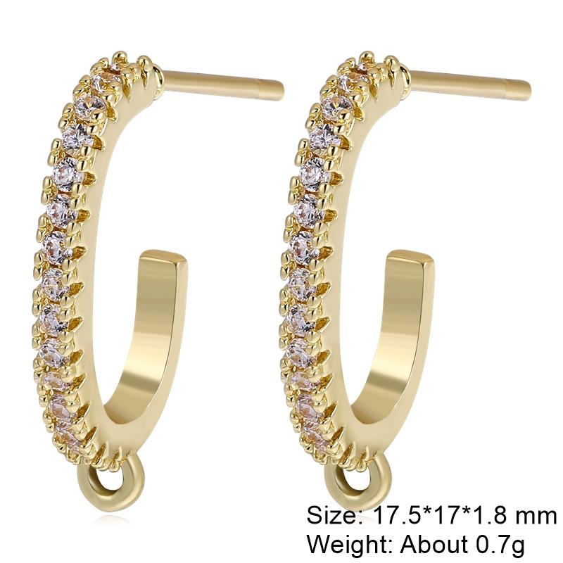 Juya 2 4 Pcs/Lot DIY Anti-Allergy Gold Silver Plated Schwenzy Fastener Ear Wire Hooks Women Earrings Accessories Supplies