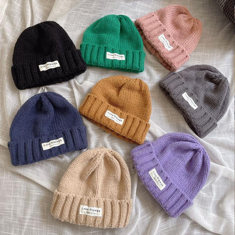Autumn and winter hats, women's ear protectors, wool hats, cloth, couple wool hats, big head circumference, warm knitted hats