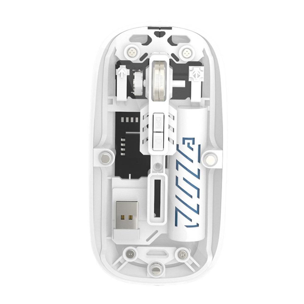 Bluetooth 2.4G Wireless Mouse Dual Mode Transparent Laptop Wireless Mouse Silent Rechargeable Rechargeable Mouse Laptop