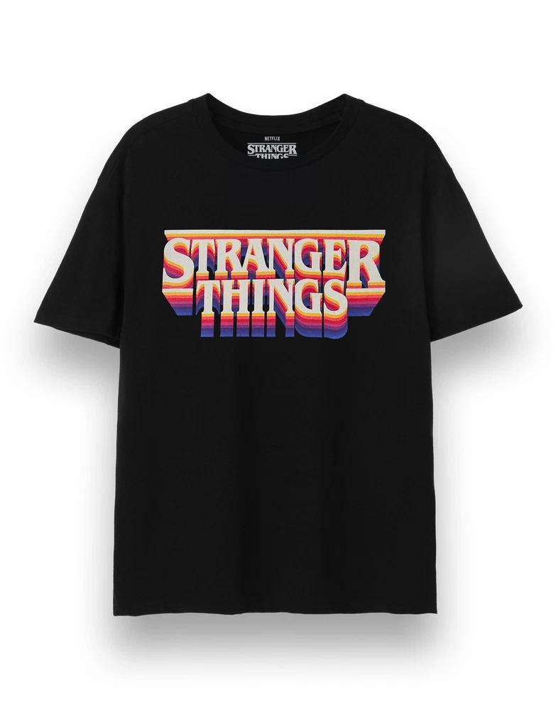 Stranger things short sleeved tshirt unisex black official merch M