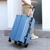 24-Inch Fashionable Aluminum Trolley Suitcase with Silent Wheels and Large Capacity for Women and Students