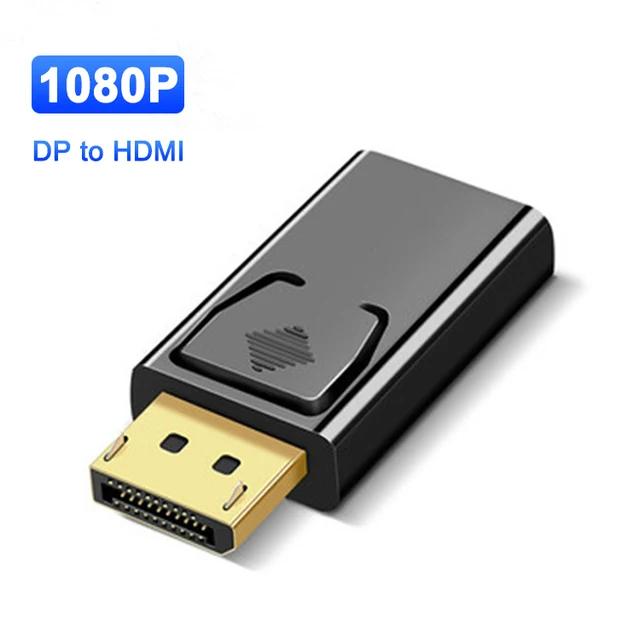 4K 60Hz Display Port to HDMI Adapter Male to Female DP to HDMI-Compatible Converter Video Audio Cable for PC TV Laptop Projector