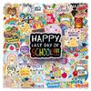 50Pcs/Set Back To School Stickers DIY Fashion Waterproof Doodle Decals Stickers