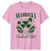 Shamrocks Cocktail Club St Patricks Day Holidays Unisexs Unisexs Graphic Tee