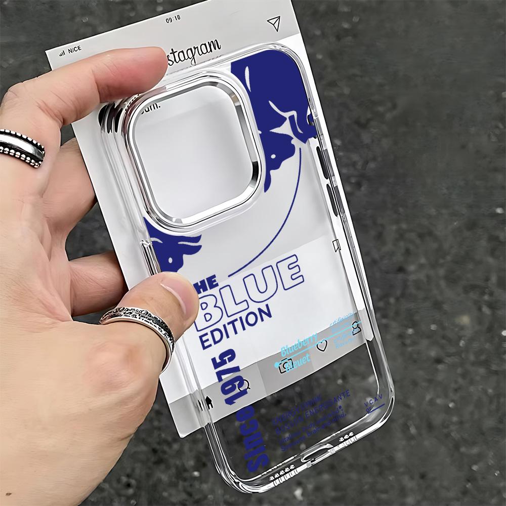 Fashion B-bulles Phone Case For IPhone 16 15 Plus 14 Pro 13 12 11 17 Pro Max 14  16 Plus 17 Air Silicone Clear Soft Cover Cases