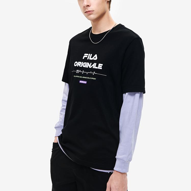 New FILA T Shirts Men's Jet Black F11M229111FBK