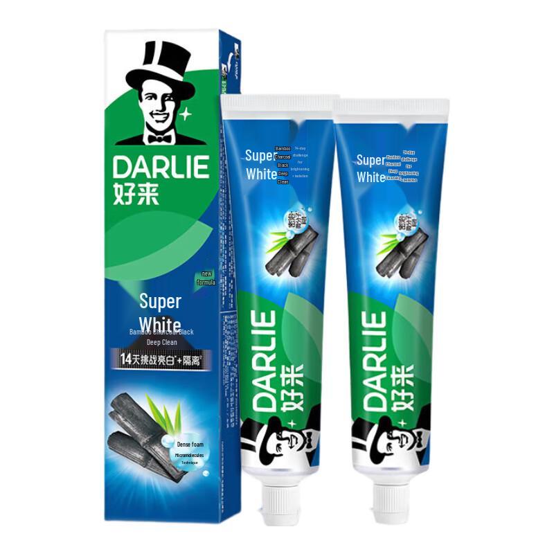 

Darlie Bamboo Charcoal Deep Clean Whitening Toothpaste 190g (2-Pack)