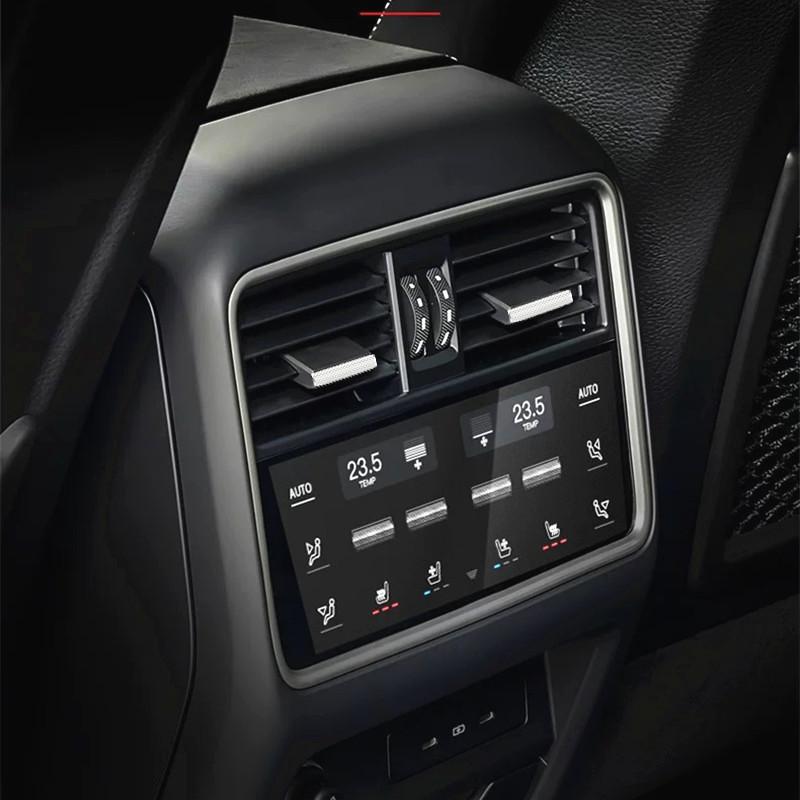 Chrome Car Air Conditioning Outlet Front Rear Air Vent Adjust Paddle Strip Cover Trim For Porsche Cayenne 2018-2021 Accessories