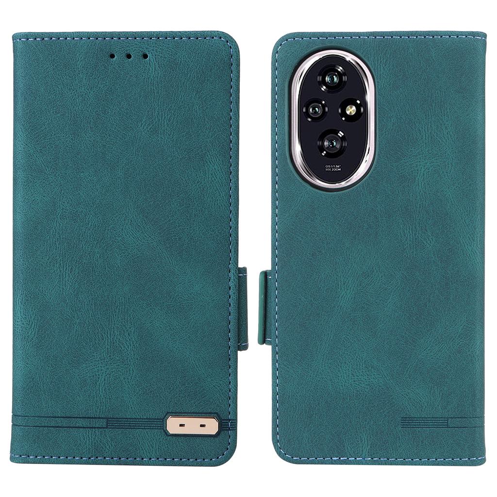 For Honor 200 5G Case Leather Wallet Flip Phone Cover with Hardware Decor