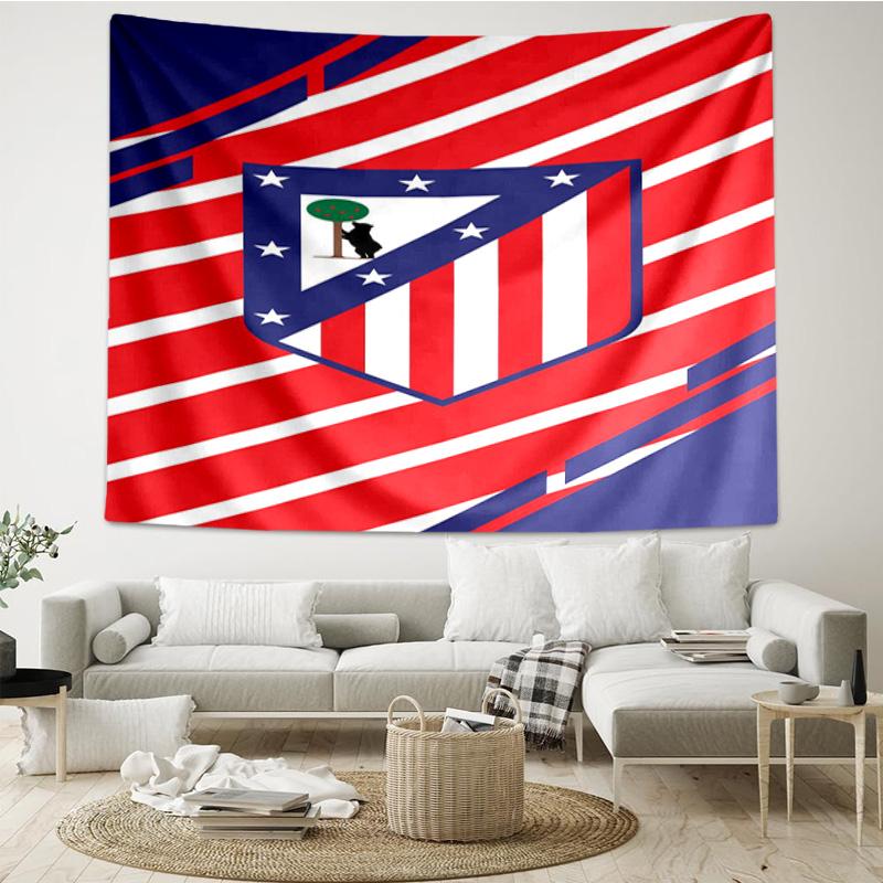 1PC Atletico Ma-drid Crest Printed Tapestry Room Decoration Wall Hanging for Living Room Bedroom, dormitory, Birthday and Christmas gifts