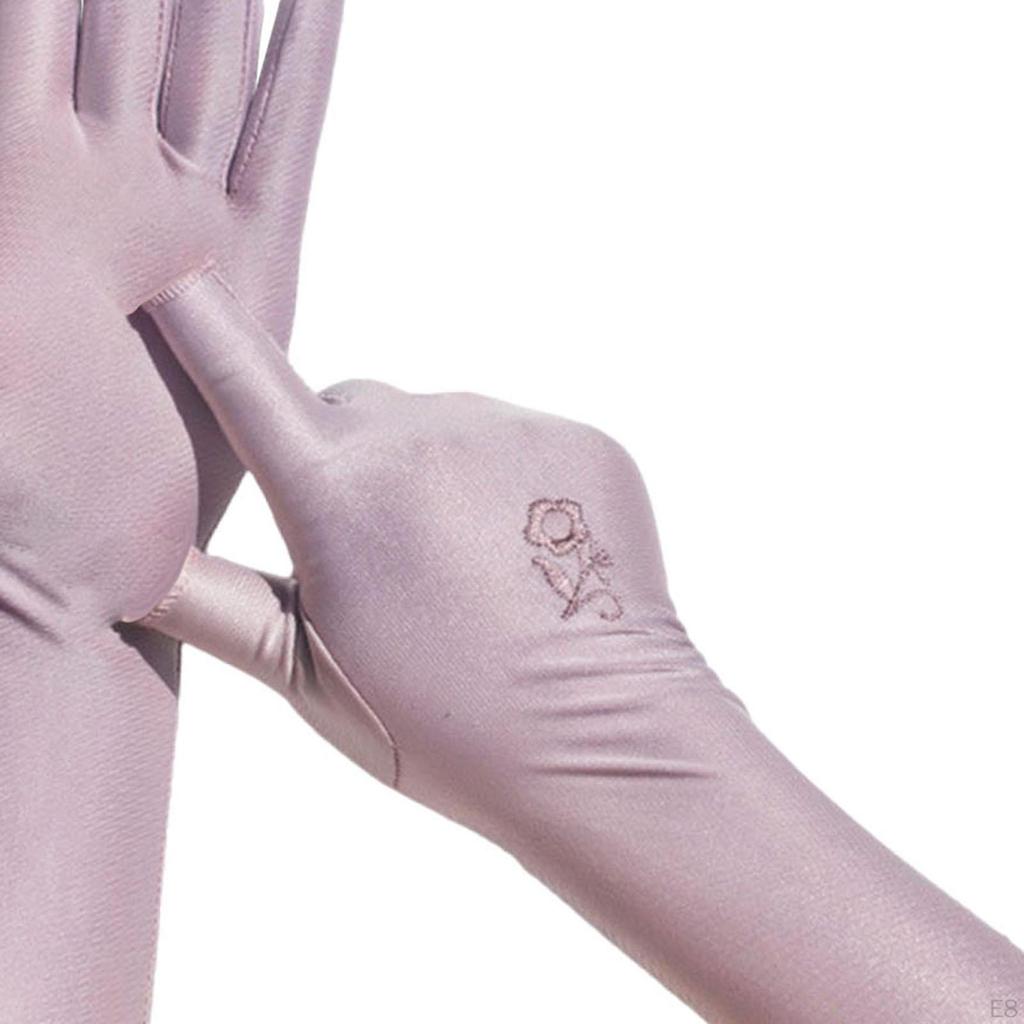 Sonnenschutzhandschuhe für Damen Vollfinger Verlängertes Handgelenk Sommer Sonnenschutz Radfahren