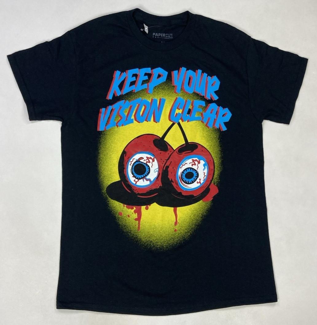 Papercut Keep Your Vision Clear Graphic T-shirt Men Medium Black Short Sleeve S