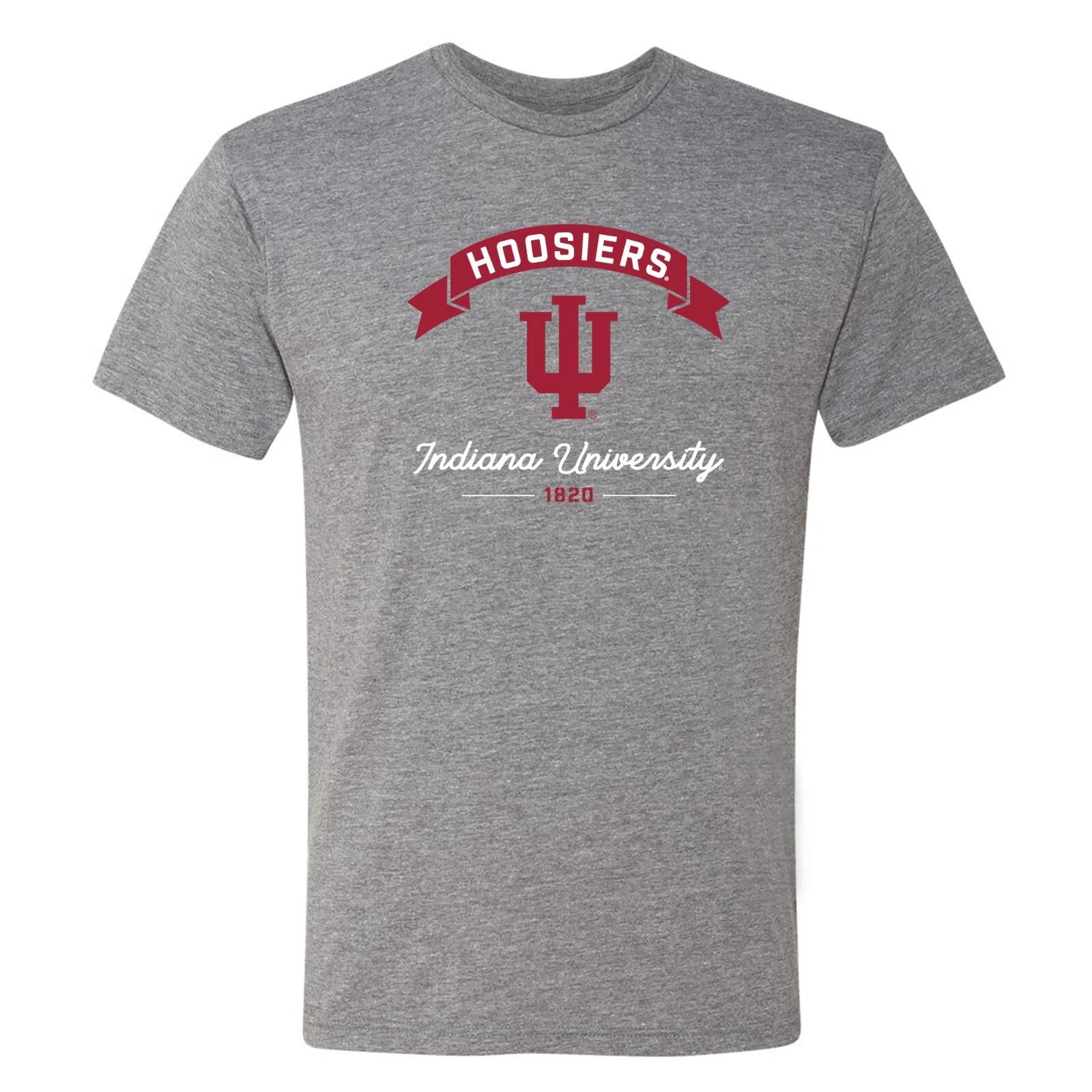 Indiana Ribbon Arc NLA Triblend T-Shirt - Premium Heather 3XL
