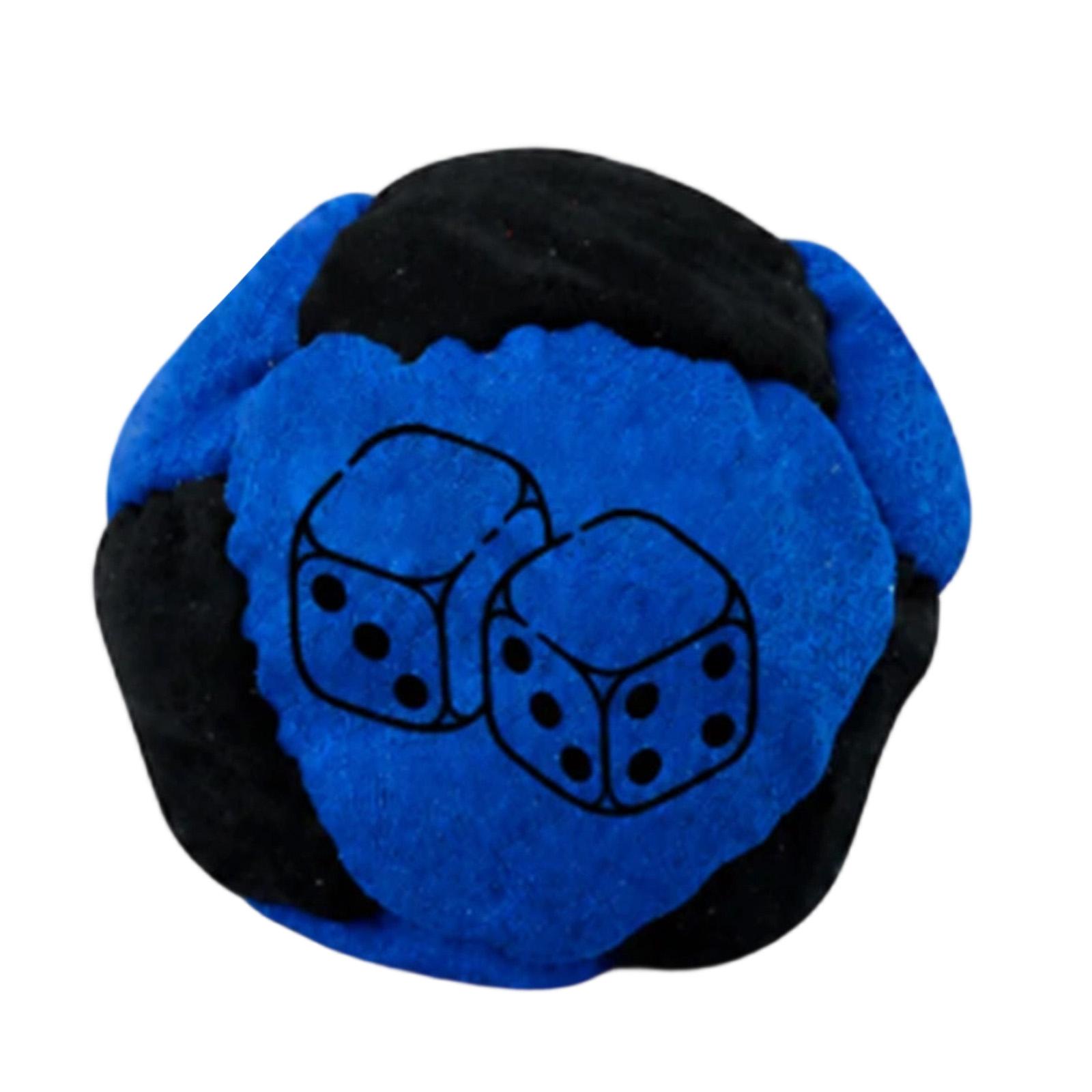

Soft Fabric Bean Bag Toy with Dice Pattern Durable Filled Beads for Indoor Outdoor Use Lightweight and Portable Hand Throwing Ball One Size чёрный