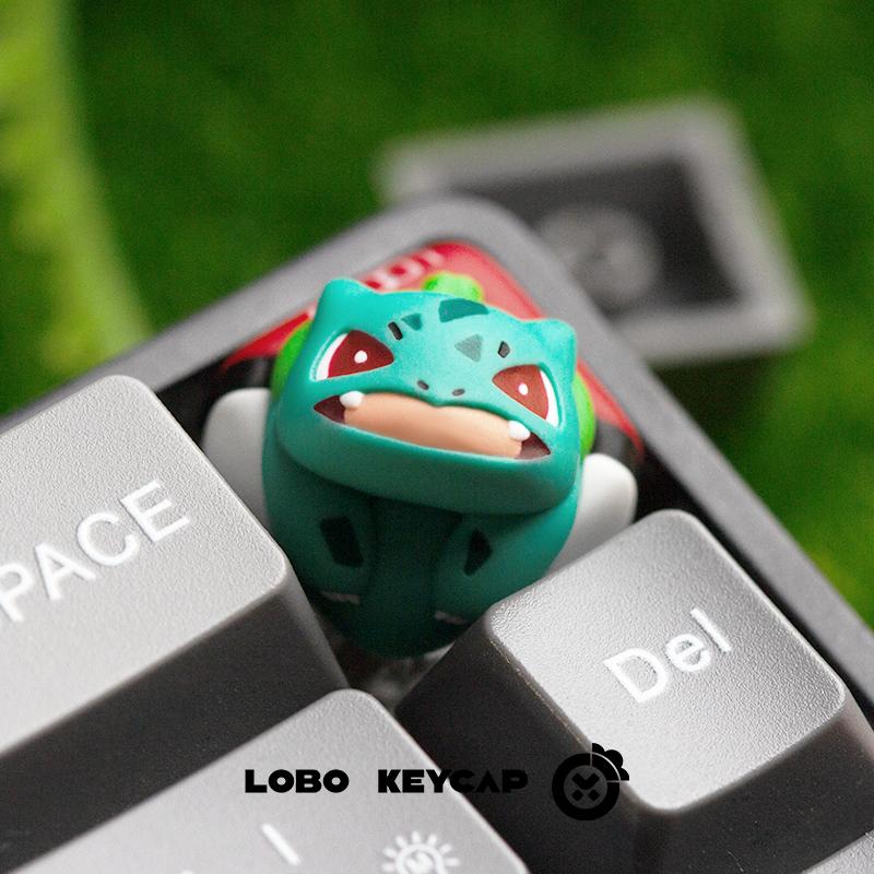 Pokemon Series Psyduck Pikachu Peripheral Mechanical Keyboard Cute  Keycap Esc Resin Material Creative Custom Gifts
