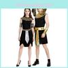 Elegant Couples Egyptian Pharaoh And Queen Costume Set For Stage Performance And Role Play
