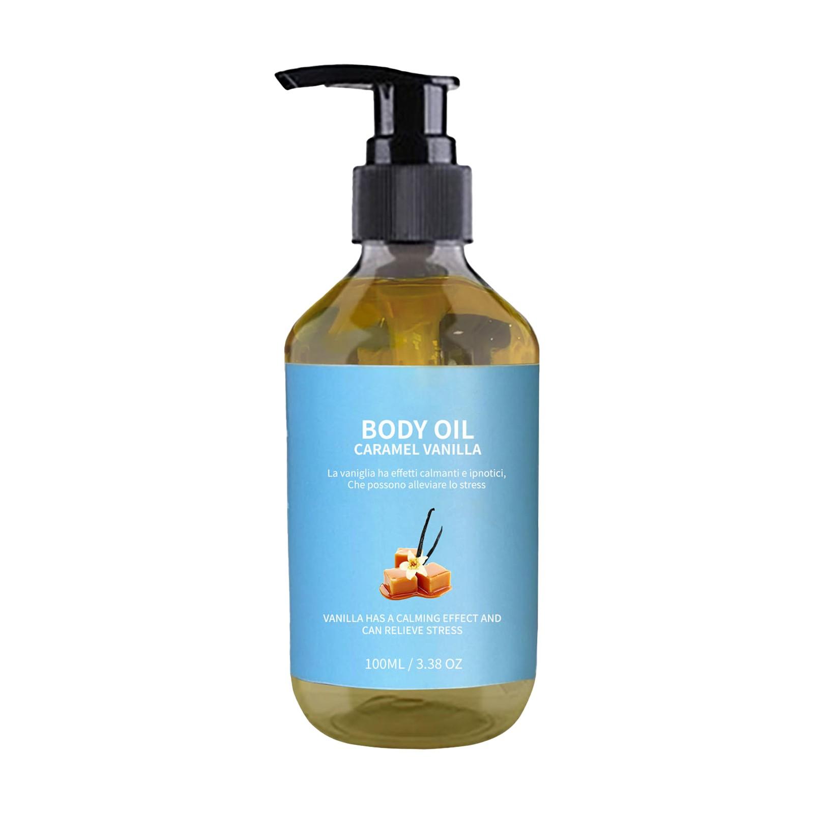 

Карамельное масло для тела, масло для тела, масло для тела, парфюмированное масло для тела, длительное увлажняющее успокаивающее массажное масло 100 мл синий