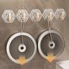 10pcs Crystals Clear Stick Hook High Capacity Adhesive Without Tool Need Convenient for Hanging Home Accessories