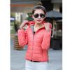 Women Ultra Light Hooded Duck Down Jacket Long Sleeve Pure Color Slim Short Zipper Coats
