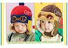 Autumn Winter Baby Pilot Goggles Hat with Ear Protection - Korean Style Fleece Lei Feng Hat