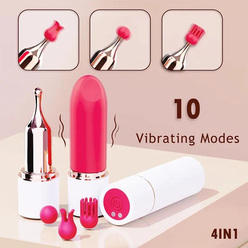 Lipstick Bullet Vibrator Powerful Vibrations Mini for G Spot Anal Stimulation Sextoy For Adult Sex Toys Women Femal Penetration