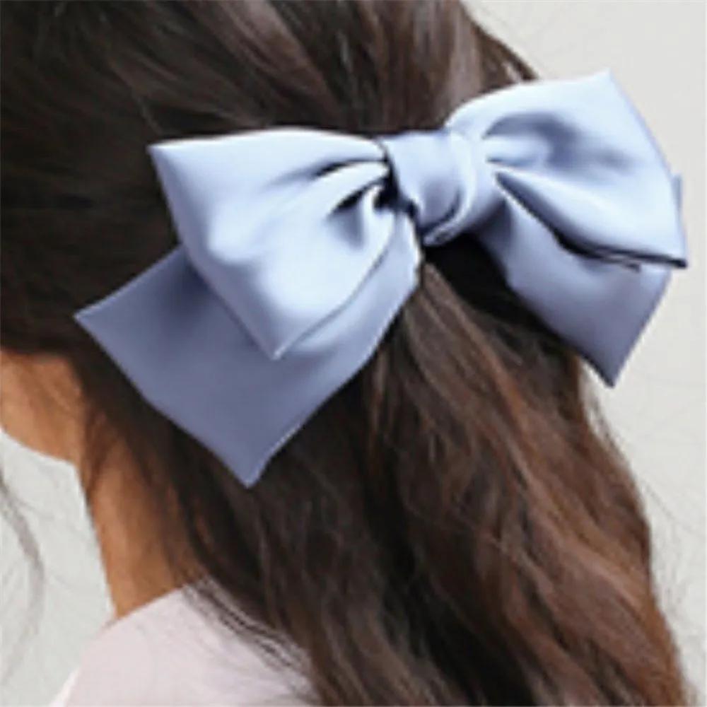 Large ribbon pin, ribbon hair clip, women s automatic ribbon hair clip, pretty hair clip