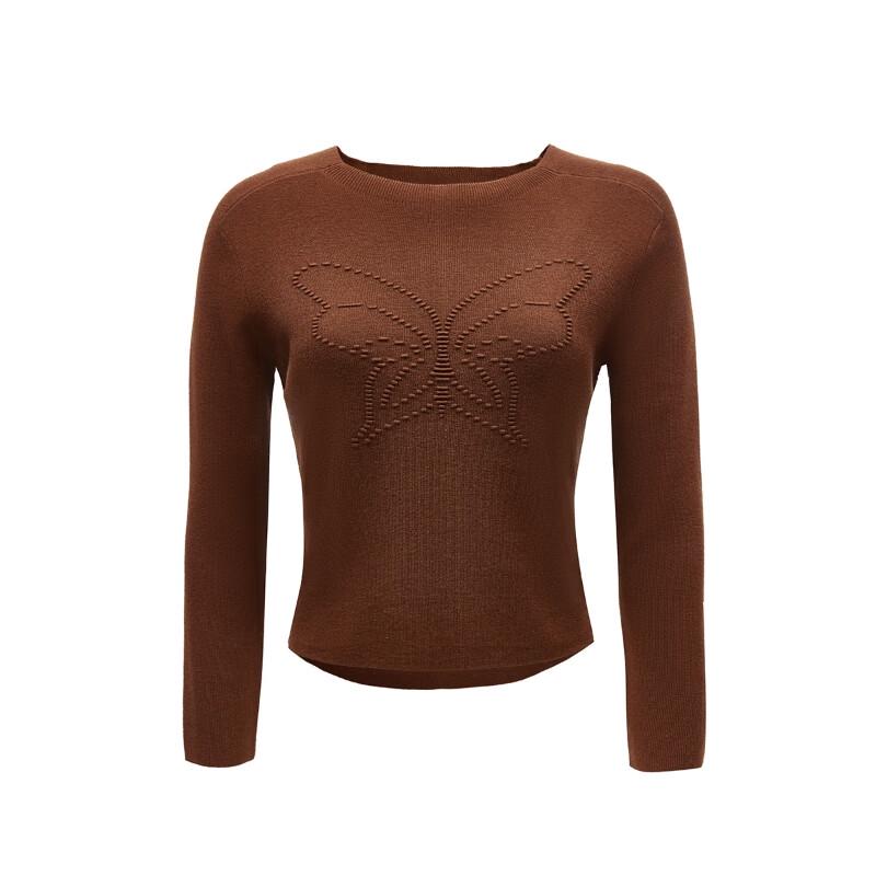 VEROMODA Women's 3D Bow Crochet Slim-Fit Knit Top