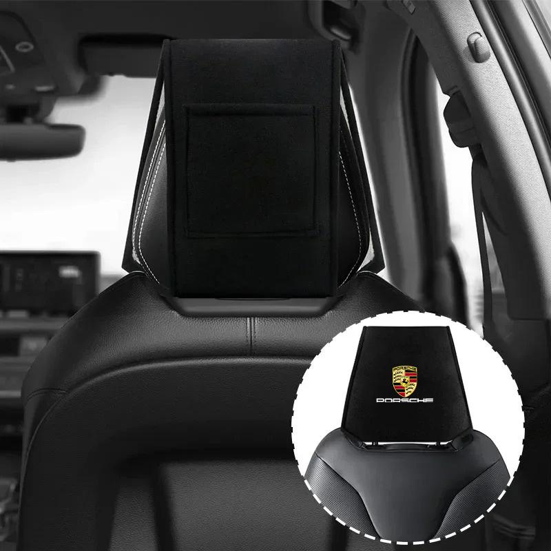 Car Interior Seat Headrest Mat Anti-dust Protector Pad For Porsche 911 718 Cayenne Panamera Macan Boxster Carrera-GT 928 944 968