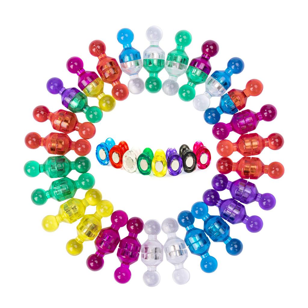 28 Stück farbige Kühlschrankmagnete, starke magnetische Reißzwecken mit Aufbewahrungsbox, Whiteboard-Magnete, Kartenmagnete, Büromagnete, Kalendermagnete