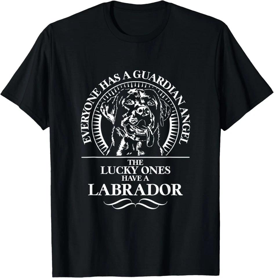 Proud Labrador Guardian Angel dog saying lab mom dog T-Shirt M
