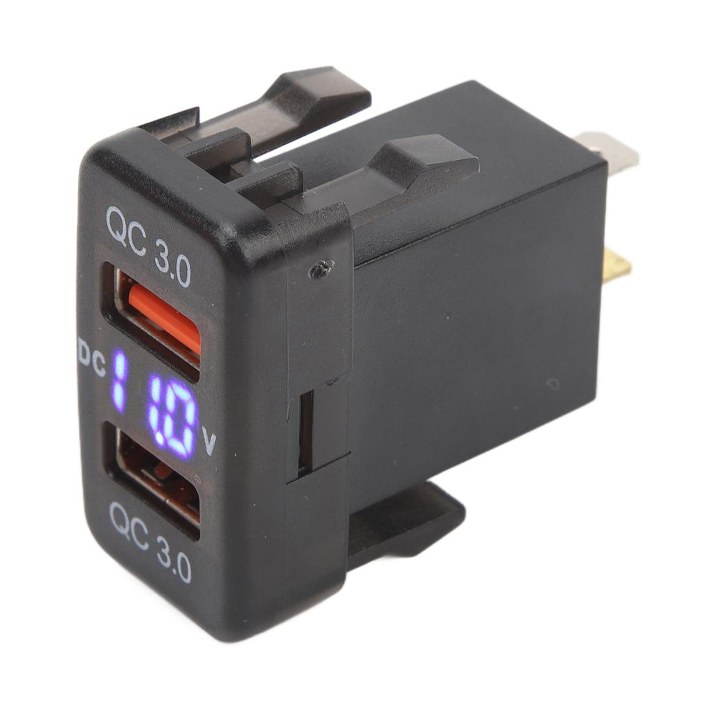 Dual USB Port  R Socket QC3.0 Fast   Charging Outlet Power Adapter for   Fortuner
