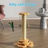 40/46cm Pet Cat Toy Solid Wood Cat Turntable Funny Cat Stick  Balls Durable Sisal Scratching Board Cat Supplies Cat Grab Column