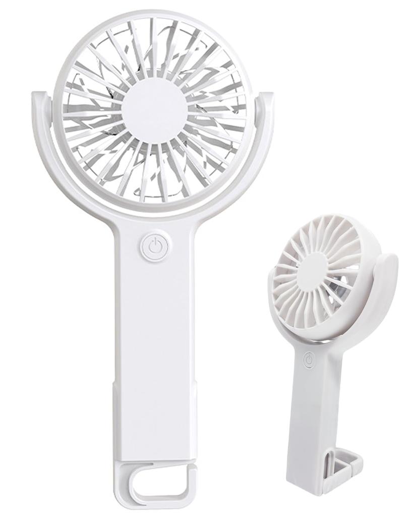 Handheld Handy Fan New Adjustable Airflow Powerful Mini USB Charging Portable Heatstroke Prevention Fan, [2025 Model] Angle, Ultra-Lightweight (98g),