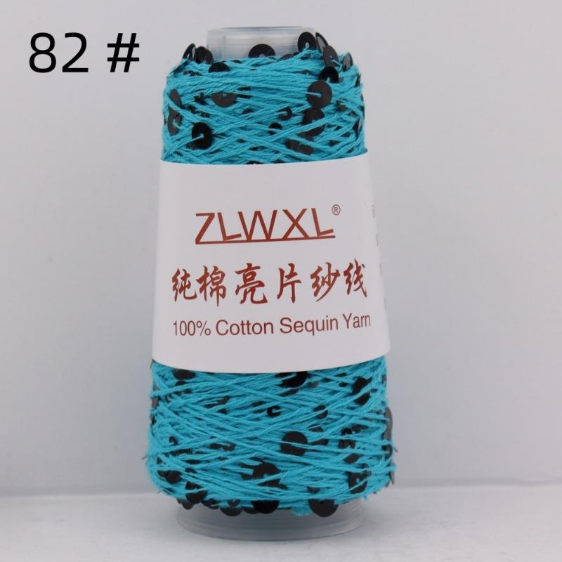 1000g /3200M 100% Cotton Yarn 6mm+3mm Special Sequin Yarn DIY Knitted Garment Accessories Rag Doll Knitting Yarn