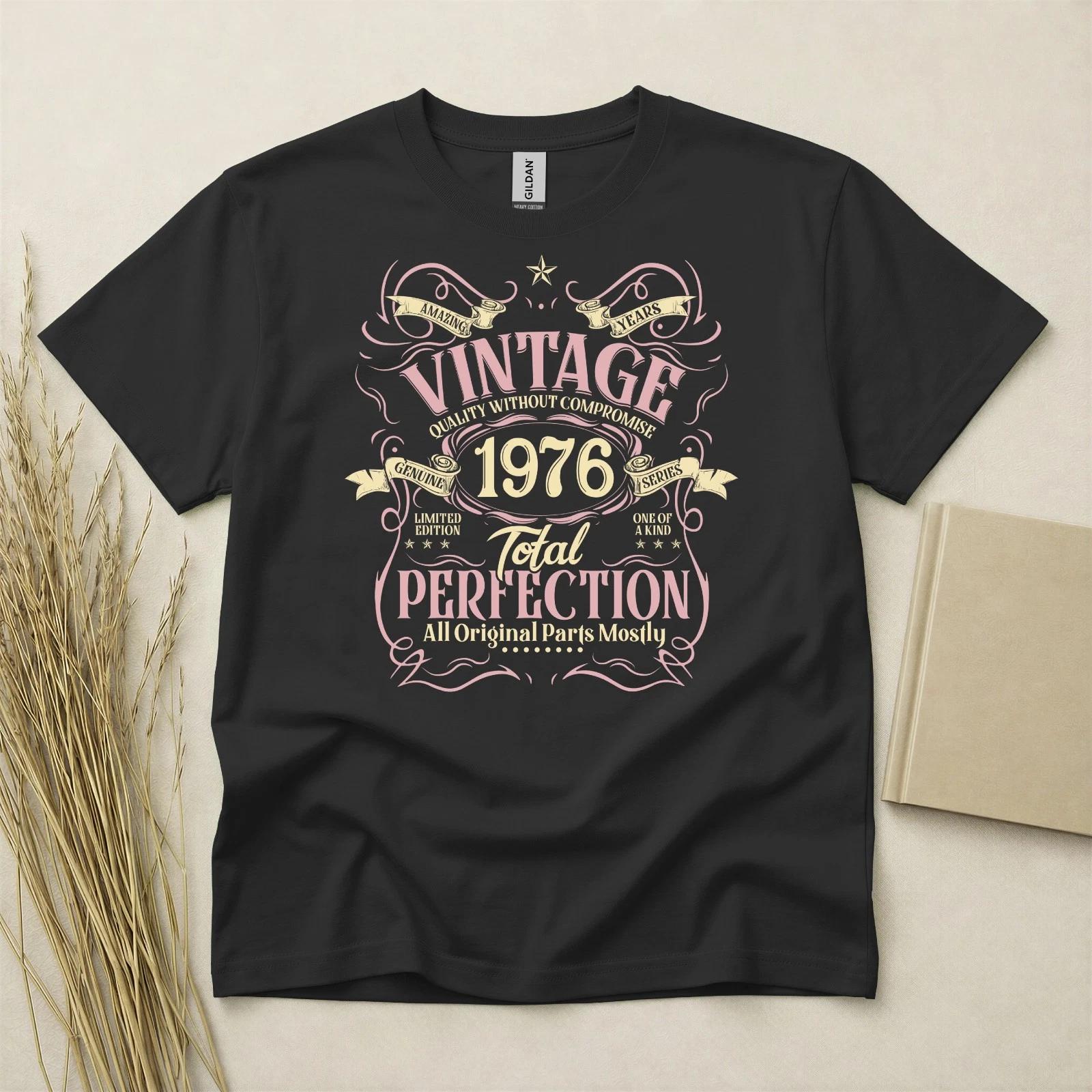 50th Birthday Shirt Born In 1976 50 Years Old Gifts Vintage 1976 T-Shirt Fifty XXL