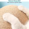 Cat Scratch Interactive Solid Wood Cat Scratch Ball Pet Toy, Containing Sisal Fiber Cat Scratch Ball, Suitable for Indoor Cat Play