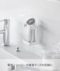 Yamazaki Tower Film Hook Facial Goods Storage Rack, White, Unit: W6 X D6.5 X H9cm (excluding Film Hooks), Floating Storage for Beauty Appliances,