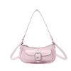 Korean Retro Light Luxury Baguette Shoulder Bag - Large Capacity, Simple Commute Style