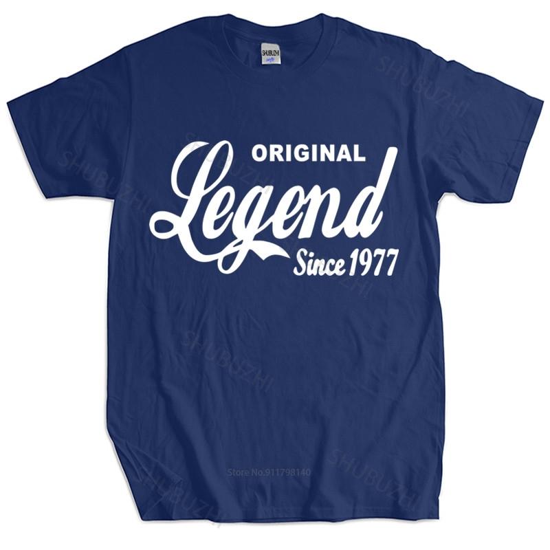 

New fashion t-shirt cotton tees birthday t shirt gift year present born age made vintage mens funny 1977 44th Cotton T-shirt 4XL